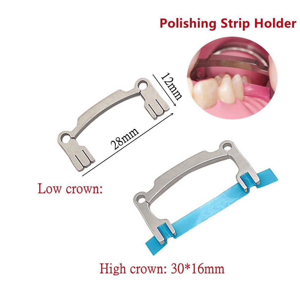 Dental Abrasive Strips Polyester Granding Strip Coarse/Medium/Fine Holder