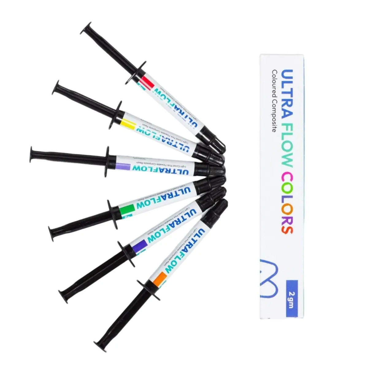DentAct Ultra Flow Light-Cured Colors Light-Cured Coloured Composite Free Ship.
