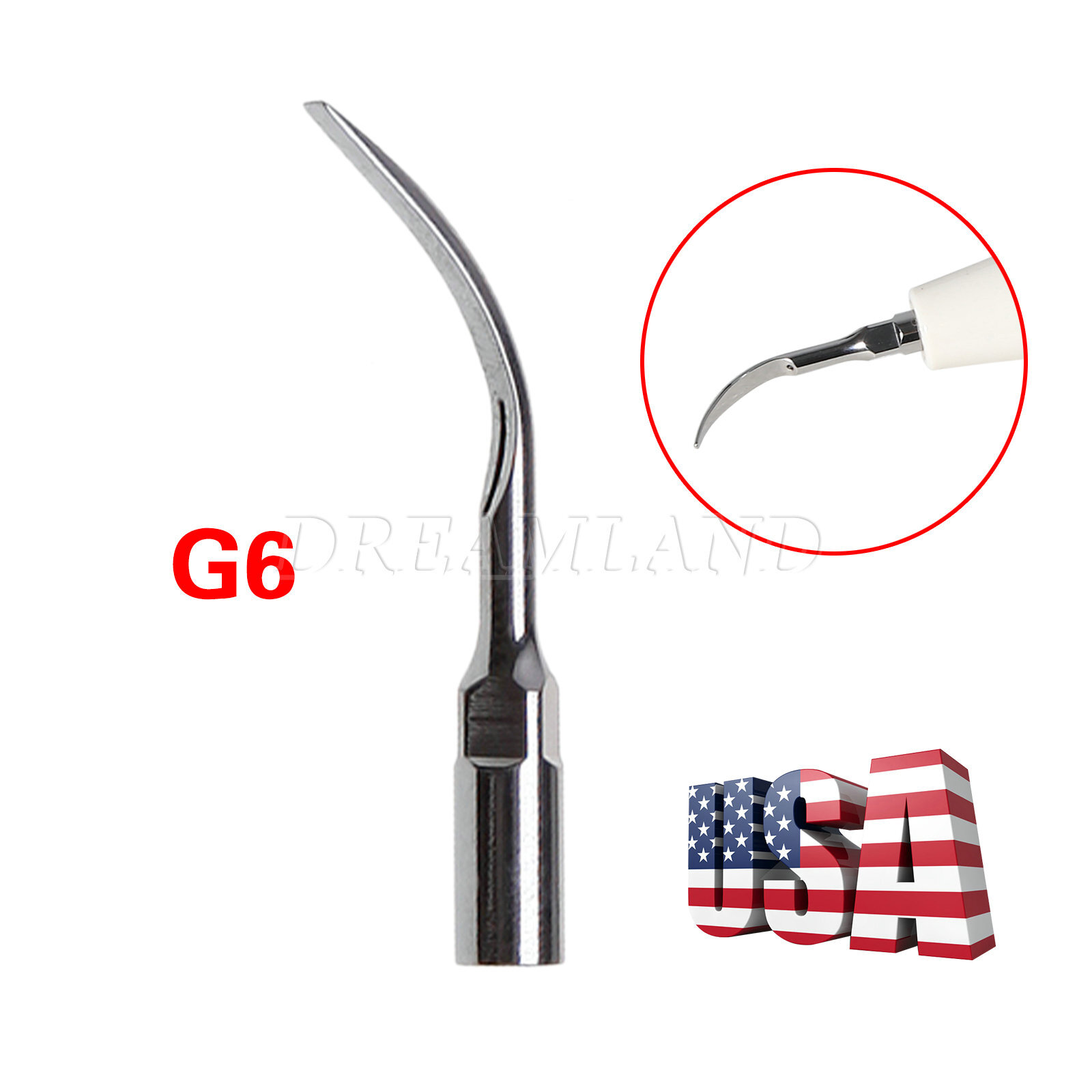 1-10 Dental Ultrasonic Piezo Scaler Tips G6 fit SKYSEA EMS Handpiece
