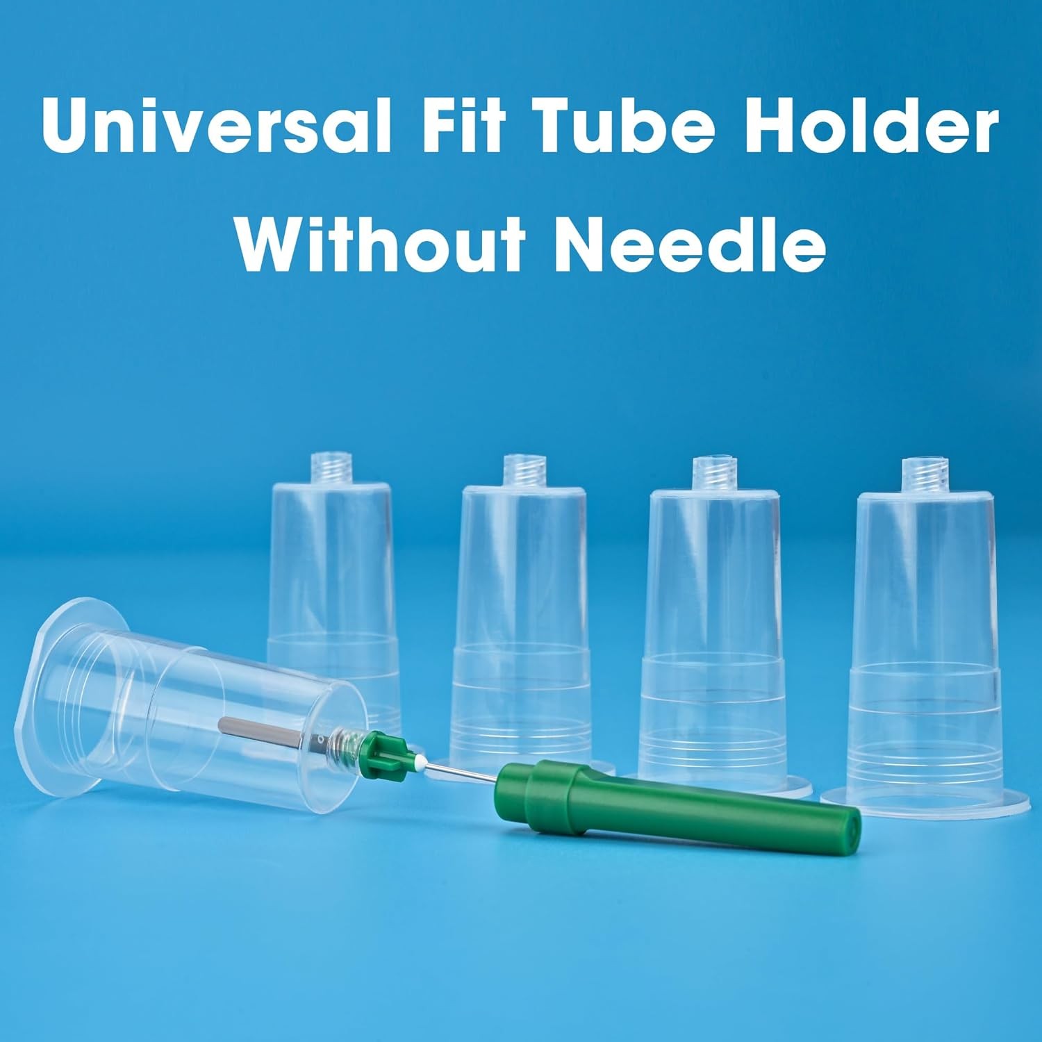 Portable Replace 50Pcs Pin Holders Transparent Connector (Lancet Not Included)