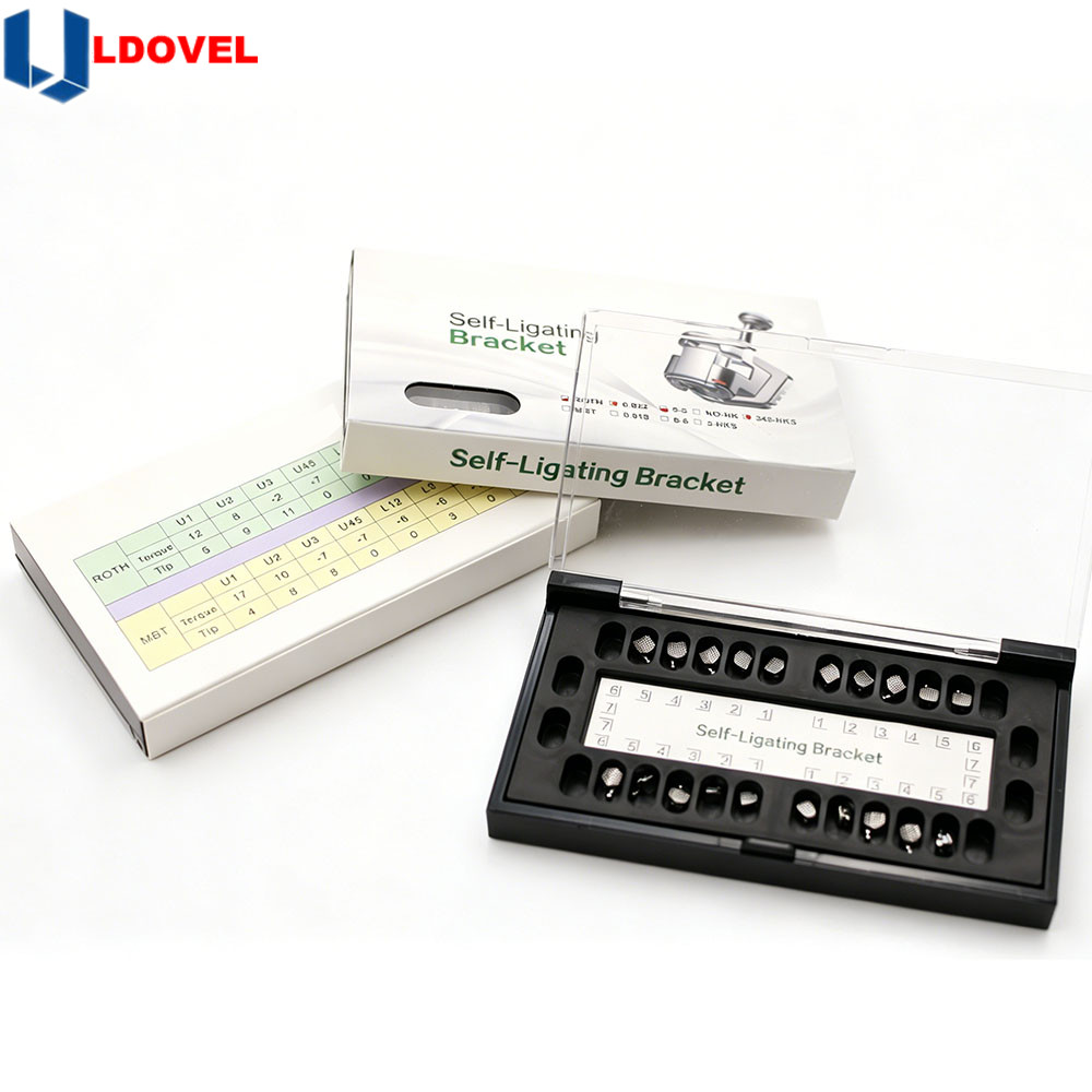 10 packs Dental Orthodontic Self Ligating Braces Bracket Mini Roth.022 Hooks 345