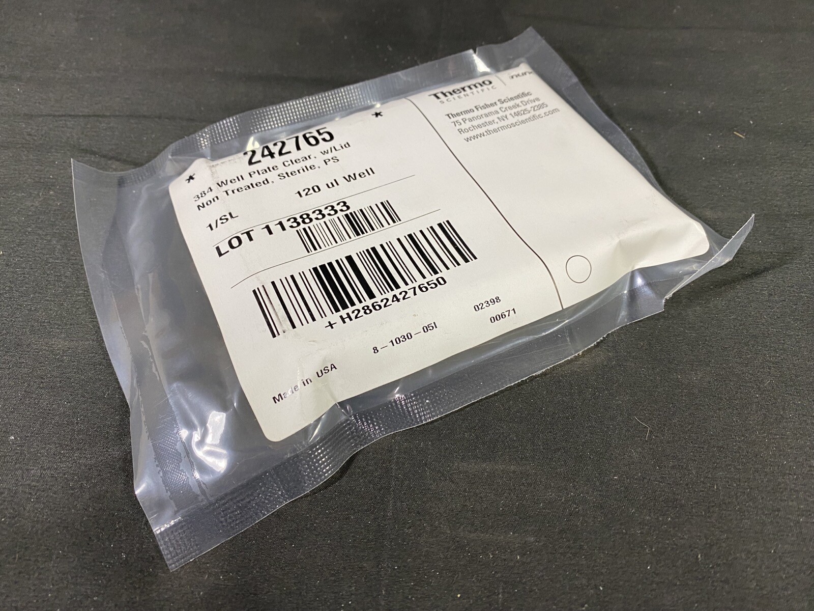 THERMO SCIENTIFIC Polystyrene 384-Well 120μL Nunc Microplate 242765 (1/ea)