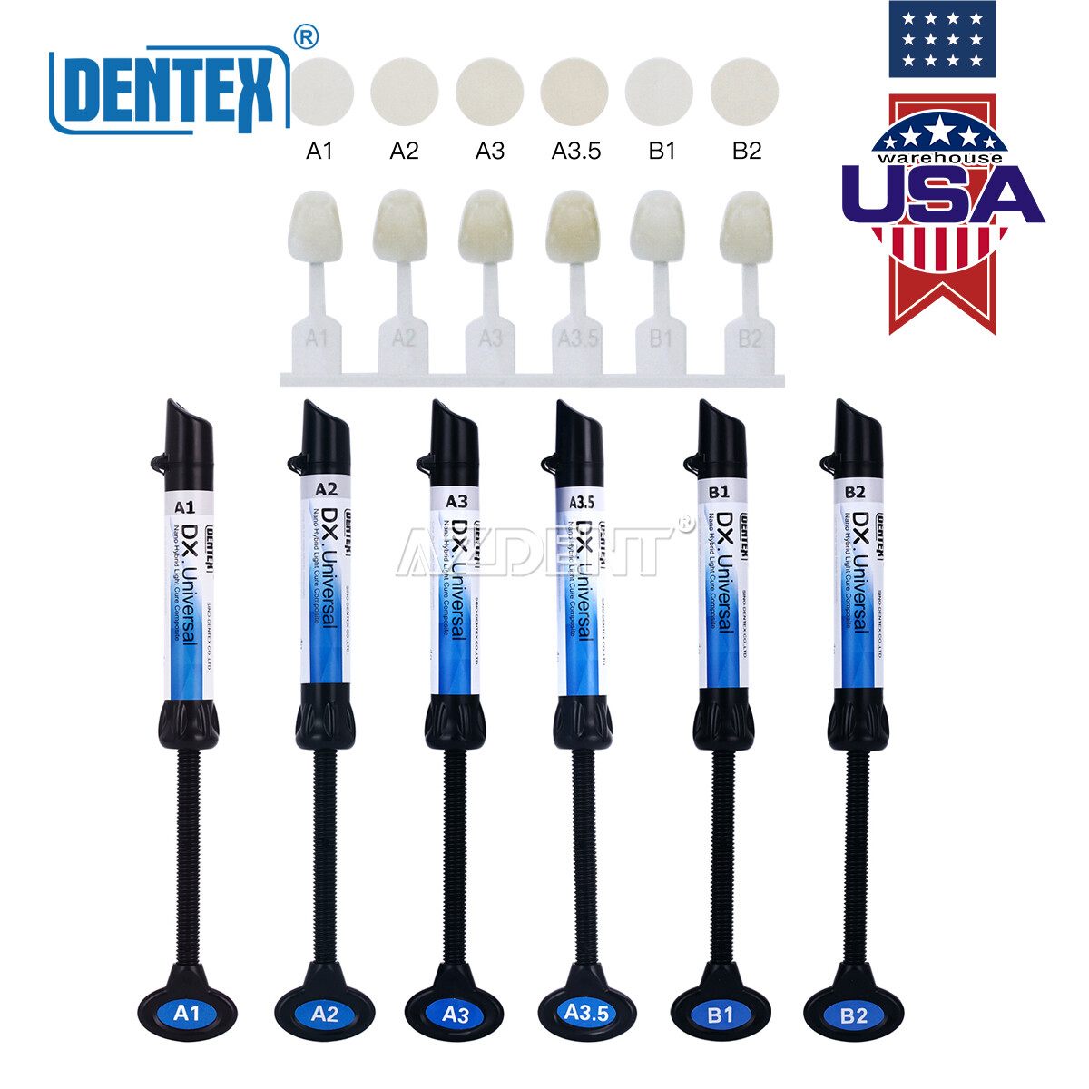 Dental Curing Light Universal Hybrid Composite Resin A1A2A3A3.5B1B2-All Shades