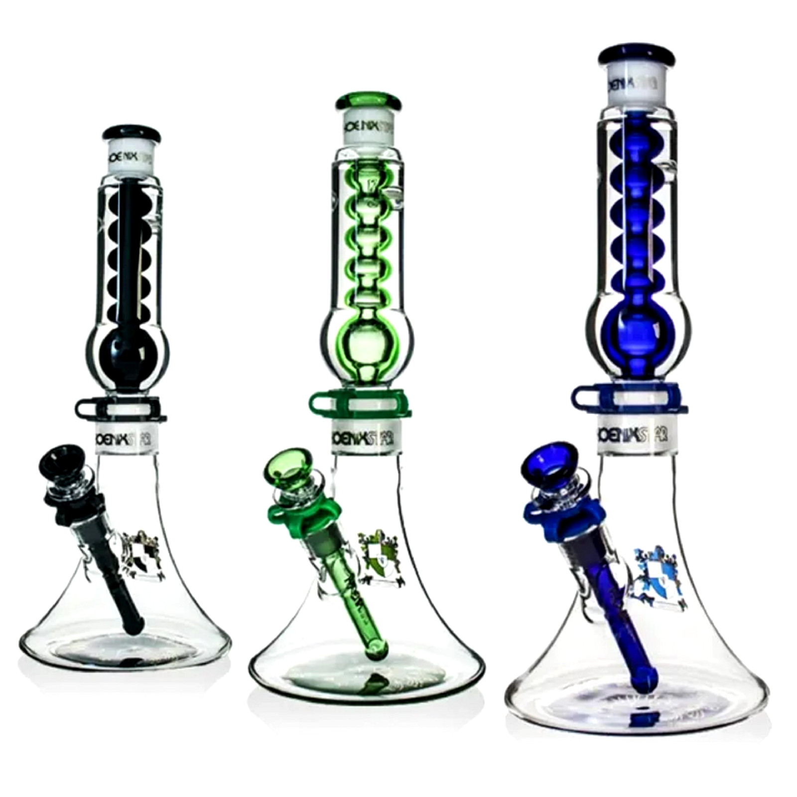Phoenix Star Freezable Spherical Bong glass Perc 13 Inches no Drag 2025