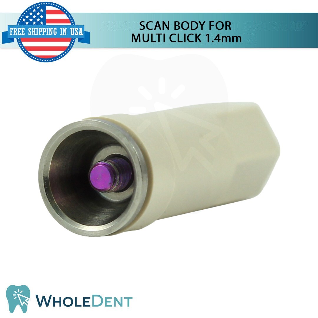 5X Cad/Cam Peek Body Scan L 7.0mm1.0mm13.0mm For Multi Unit 1.4mm Abutment