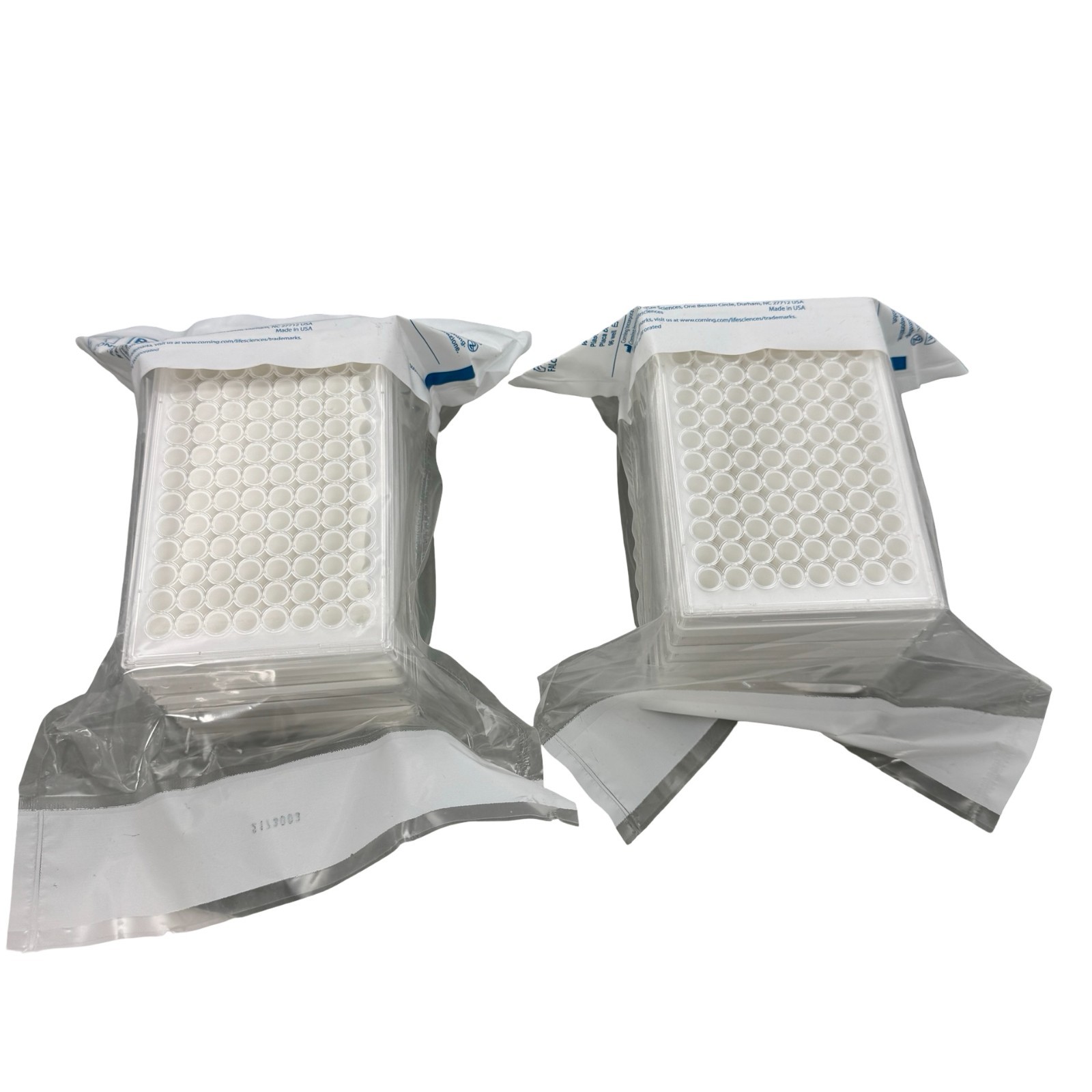 Corning 353296 96 Well White Opaque Tissue Culture Plate Flat Bottom 2 pack