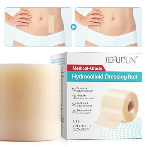 Medical Grade Hydrocolloid Roll (2in x 12ft) – 2in*12ft, Clear