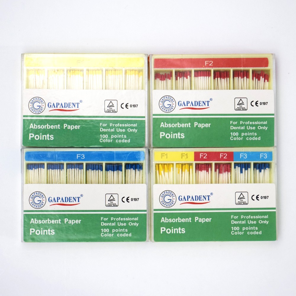 Dental Endodontic Endo 0.02/0.04/0.06 Root Canal Absorbent Paper Points 15#-40#