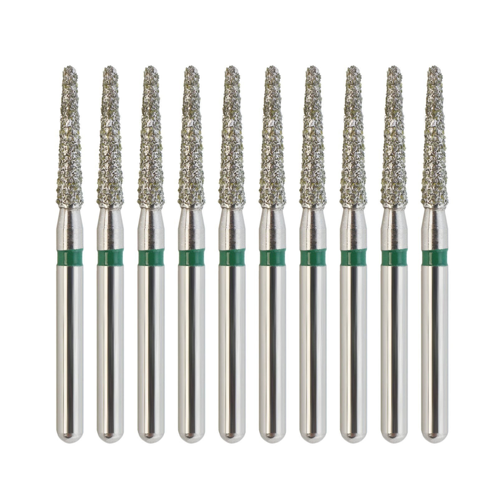Dental Diamond Burs Round End Taper Coarse Grit Green FG High Speed Bur 856/016C
