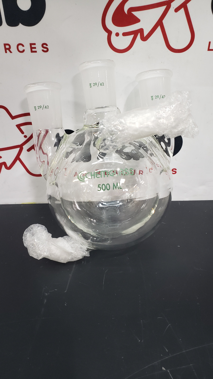 Chemglass 500mL RB 3 Neck Jacketed Flask – CG-1538-03