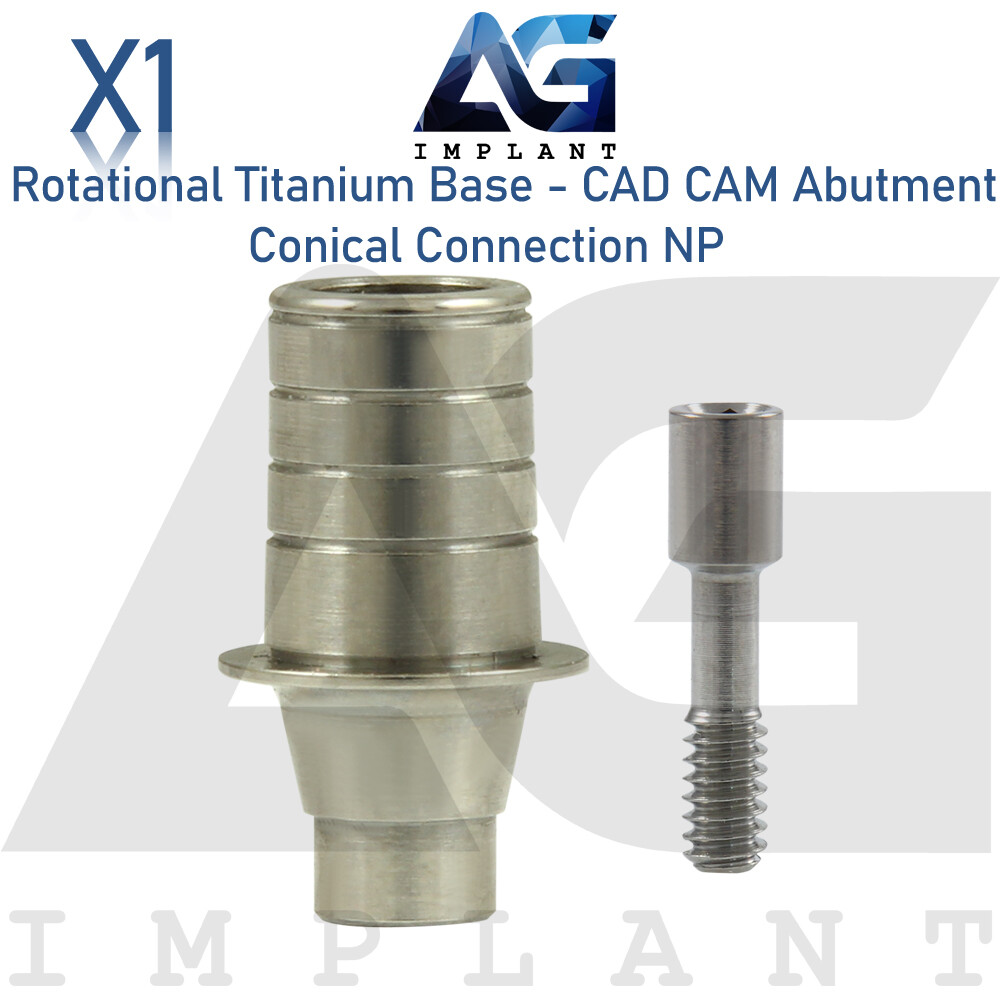 Rotational Titanium Base CAD/CAM NP Conical Connection Screw