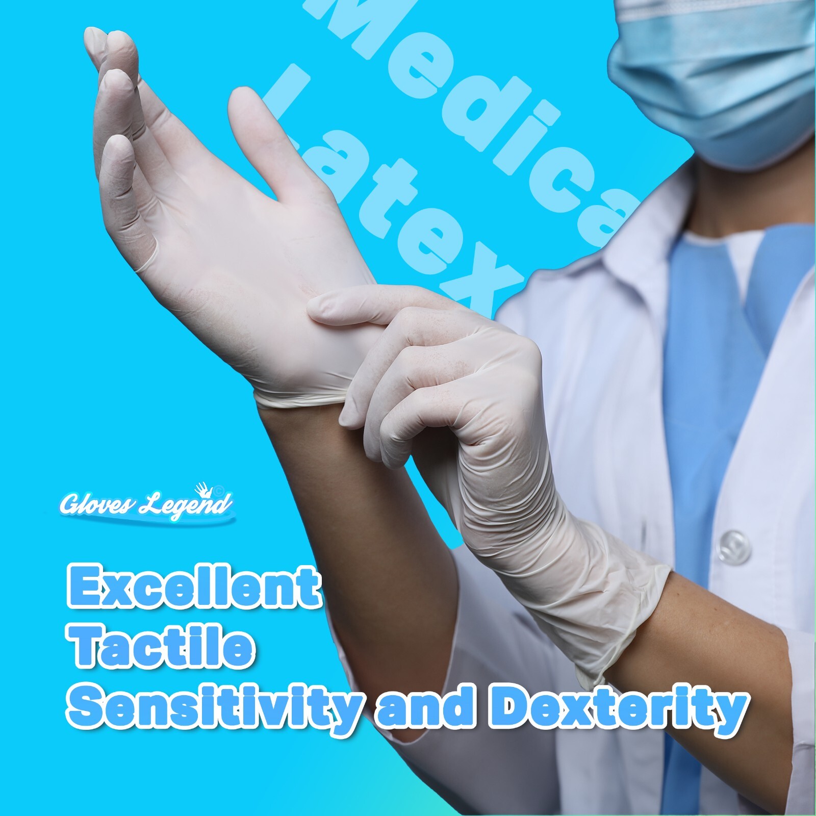 400 Gloves – Small – Latex Medical Exam Dental Powder Free Disposable Gloves