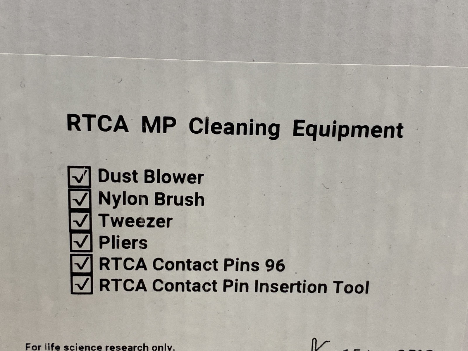 AGILENT xCelligence RTCA MP Cleaning Equipment Tool Kit 380101400