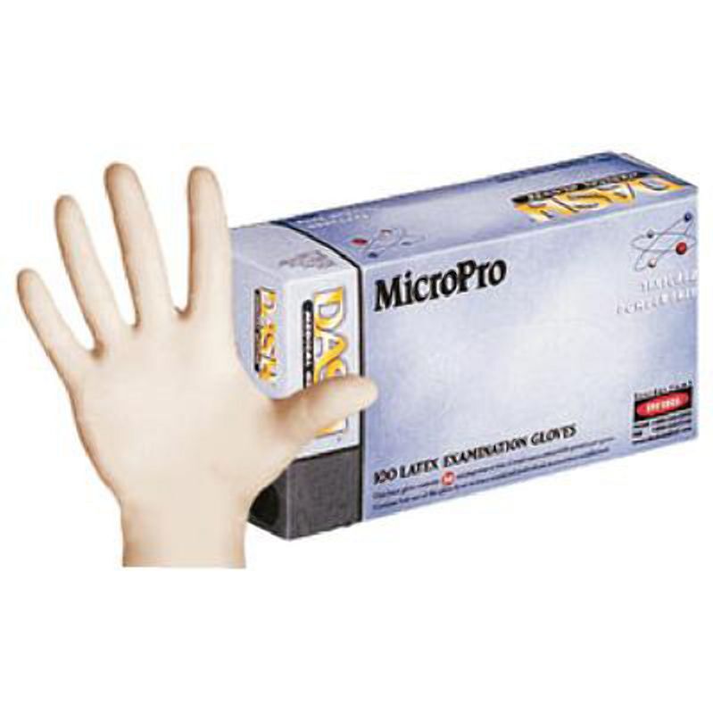 MicroPro Latex Gloves: X-SMALL Powder-Free 100/Bx
