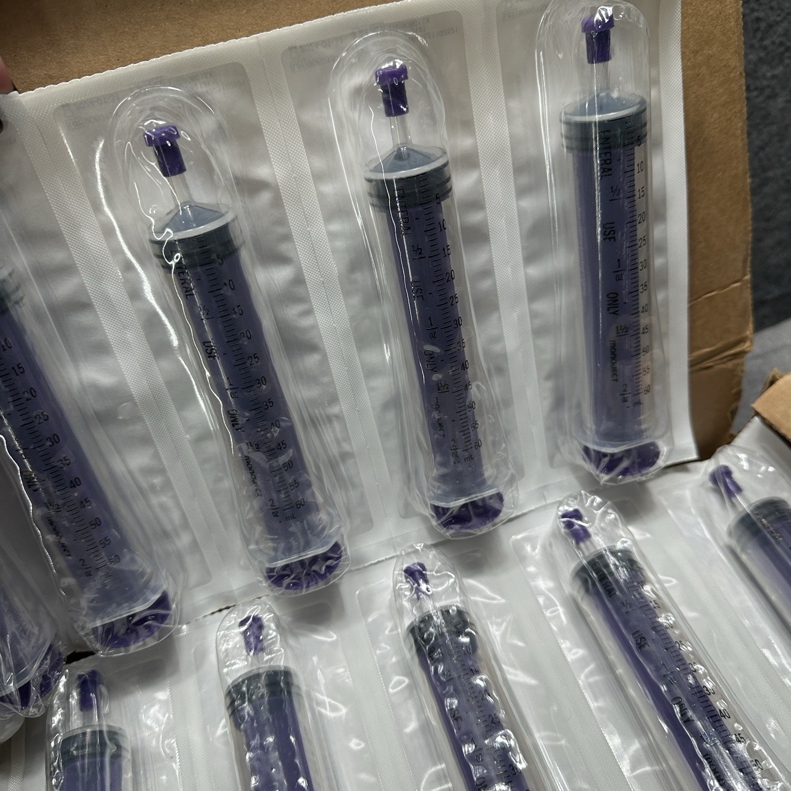 Covidien Monoject Enteral Syringes, 60 mL REF#460SE 1 Brand New Box of 30
