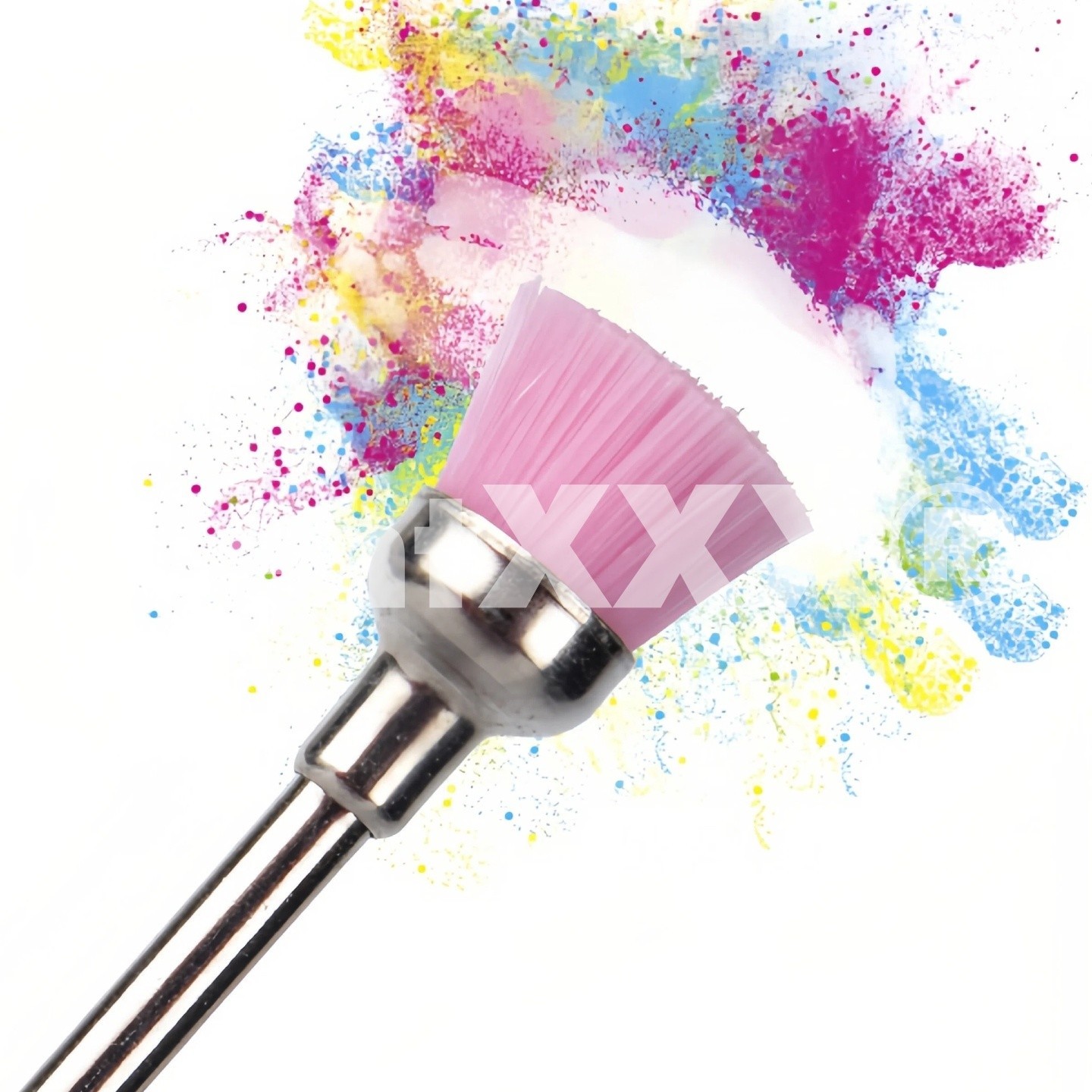 10PCS Colored Bowl Nylon Polishing Heads Disposable Cleaning Brushes