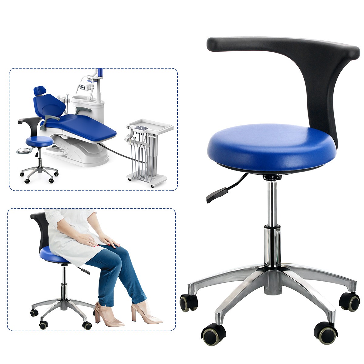 Dental Unit Chair Computer Controlled Motor Hard Leather Unidad de Silla Dental