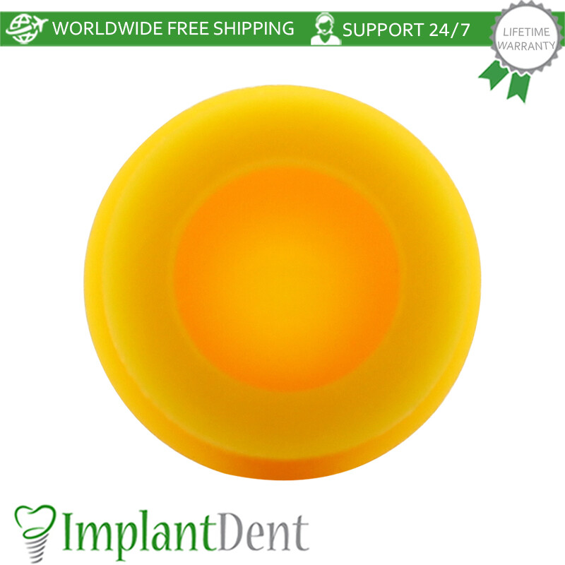 100x Dental Extra Soft Silicone Cap Insert For Ball Overdenture Attachment 500g