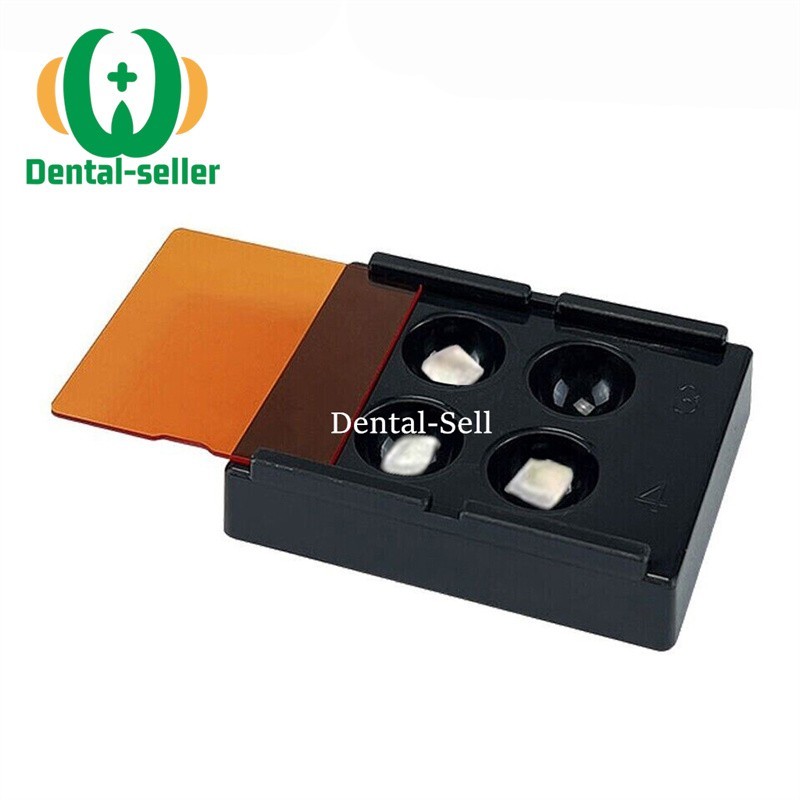 1/10Pc Dental Light-proof Composite Resin Mixing Well with Cover 4 Holes Palette