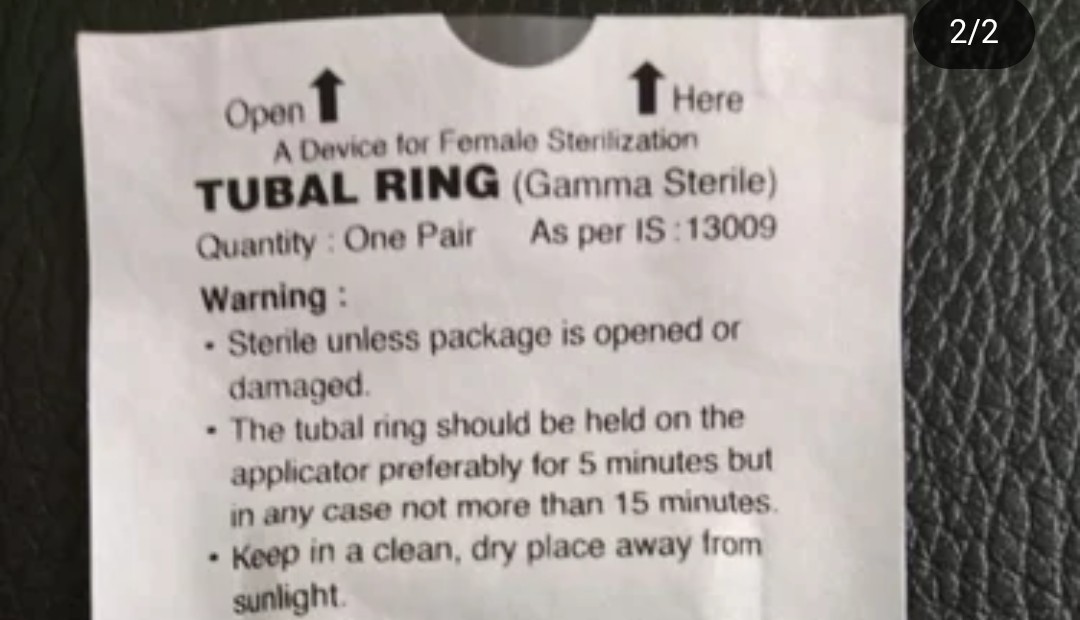 SiliconTUBAL RINGS (Fallopian Rings/Fallopian tubes) Contraceptive device 50pair