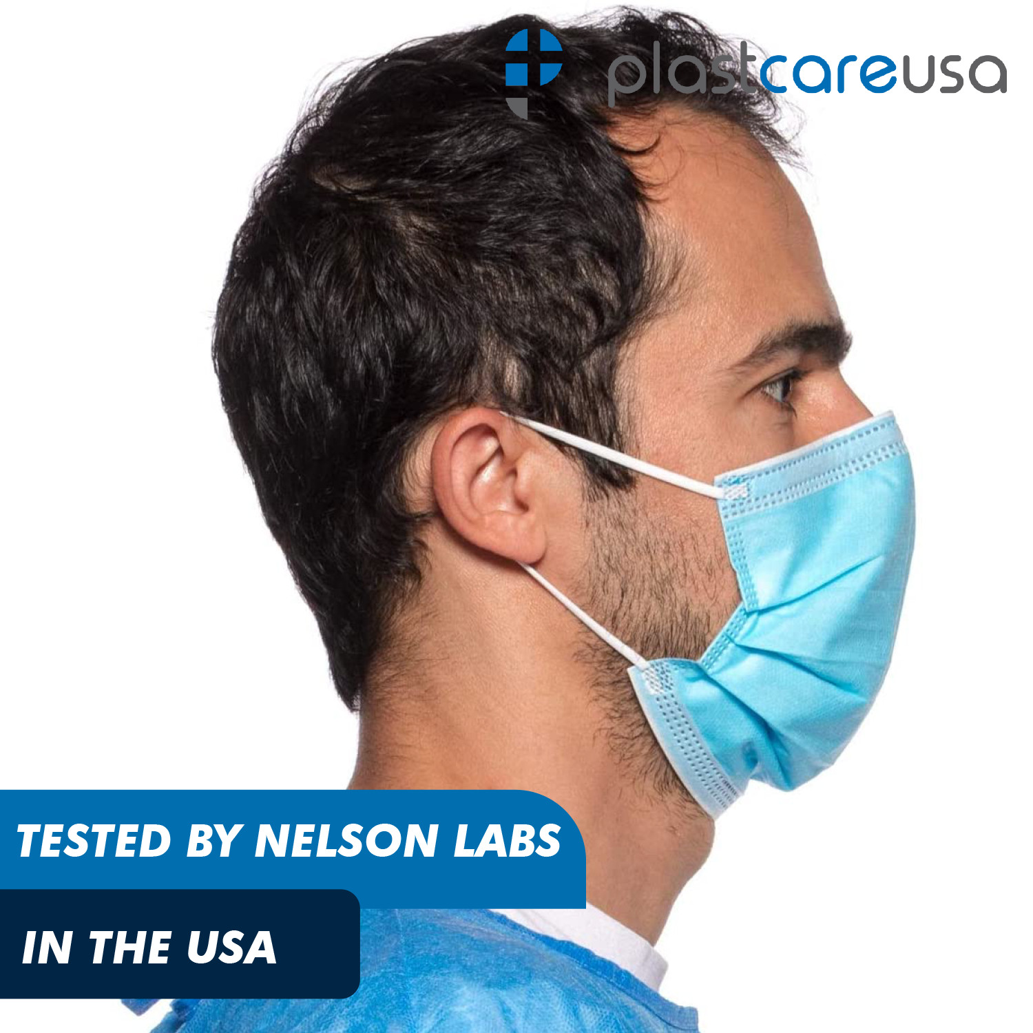 150 ASTM Level 3 4-Ply Disposable Medical Surgical Face Masks (3 Box of 50)