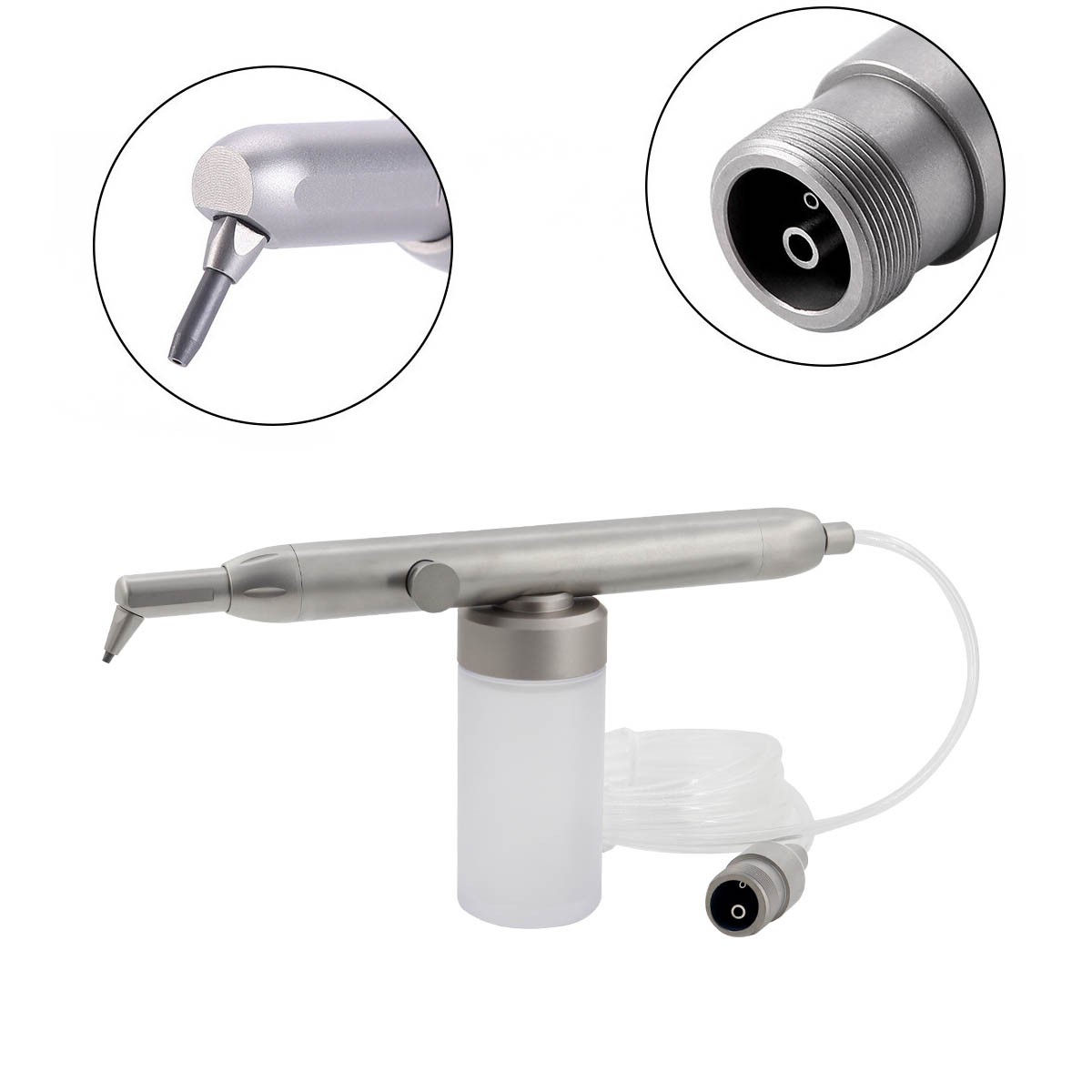 Dental Alumina Air Abrasion Polisher Sandblasting Sandblaster Prophy Gun 4/2Hole