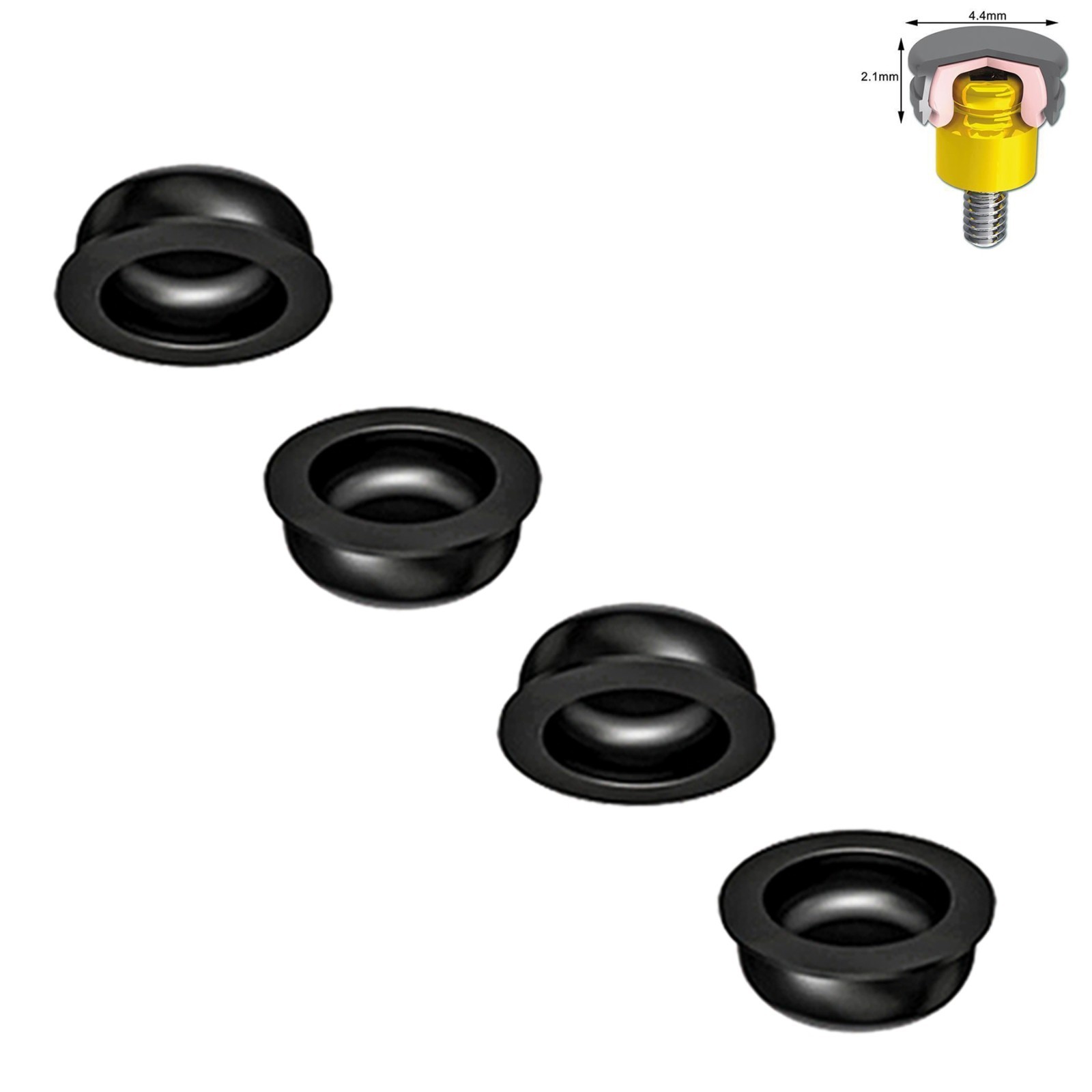 US Overdenture Black Lab grip Male Processing Caps Locator Insertion Core Tool