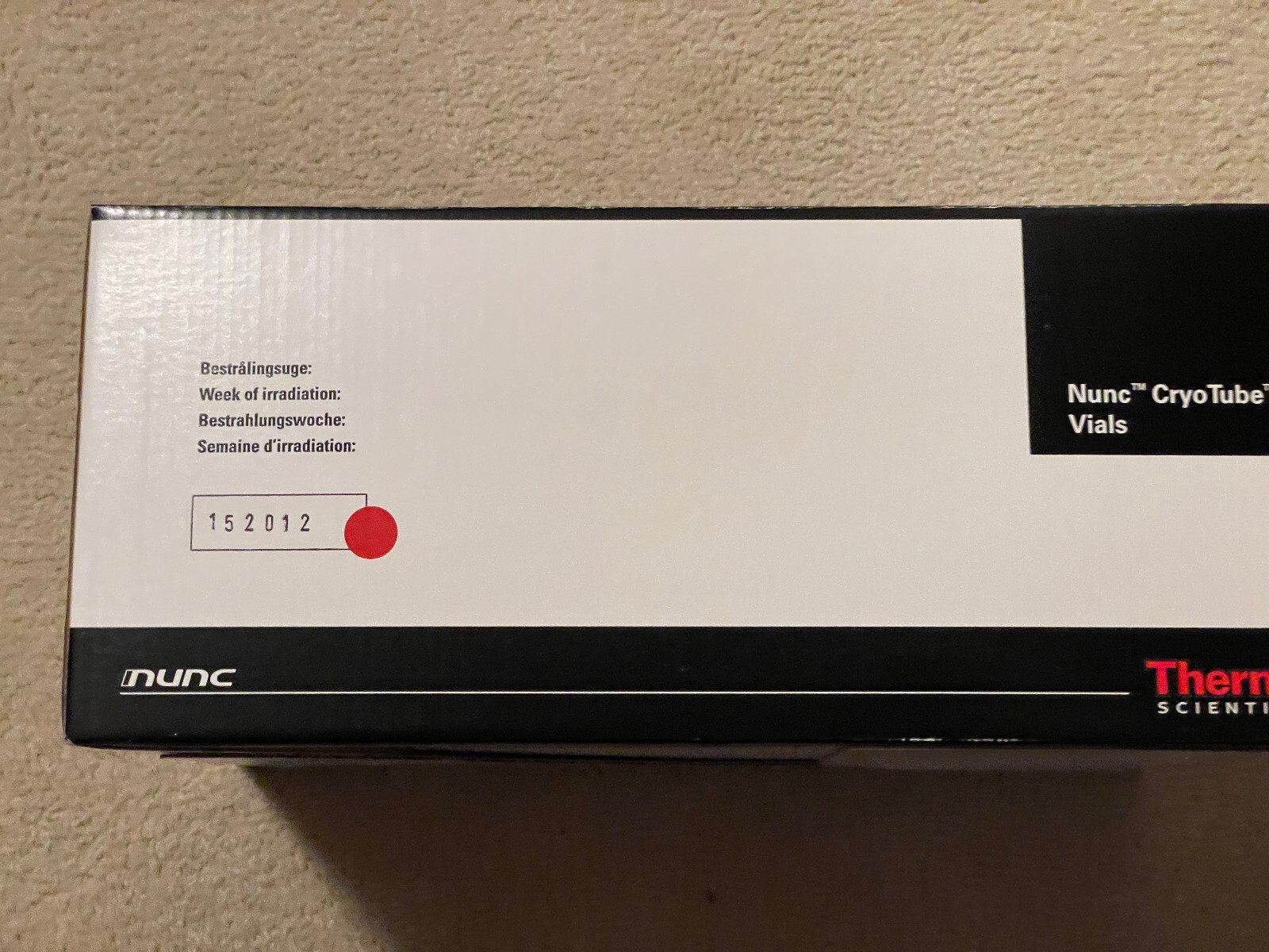 NUNC 377267 1.8mL SI PP Starfoot Cryogenic Storage Cryotubes – 450/CS