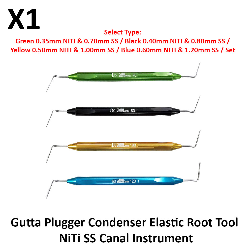 UDG Gutta Plugger Condenser Elastic Tool NiTi SS Canal Instrument Autoclavable