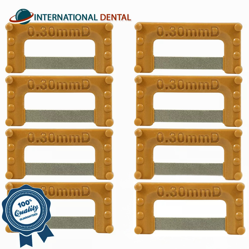 Brown IPR Widener 0.30mm Dental Orthodontic 8 Strips Interproximal Reduction
