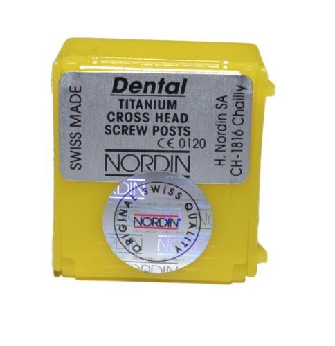 Dental Screw Post by * NORDIN * Refill Kit 6 posts ( Titanium ) Short Size S5