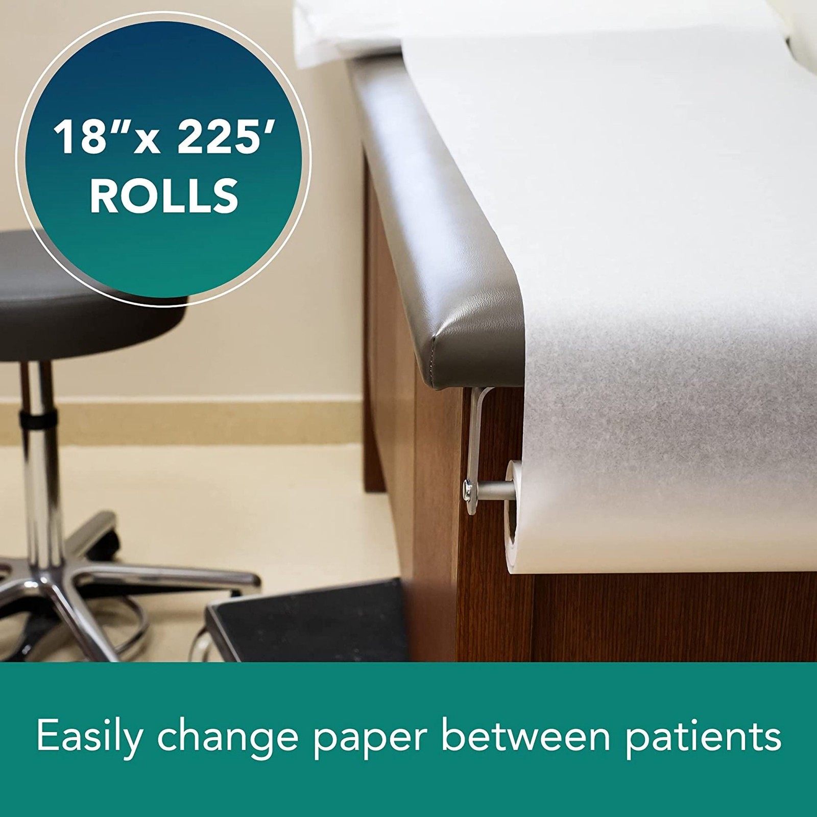Tidi Choice Table Paper White Smooth 18» W x 225′ L 12 Rolls