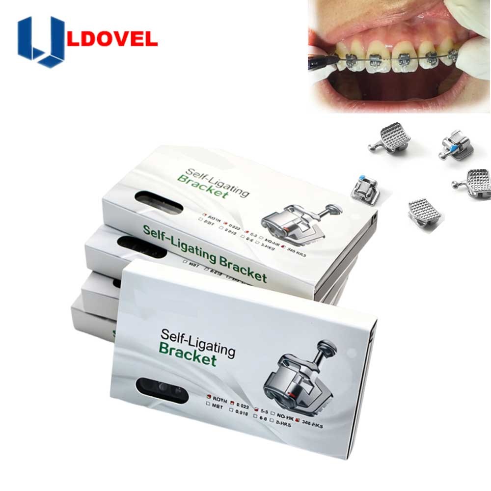 10 packs Dental Orthodontic Self Ligating Braces Bracket Mini Roth.022 Hooks 345