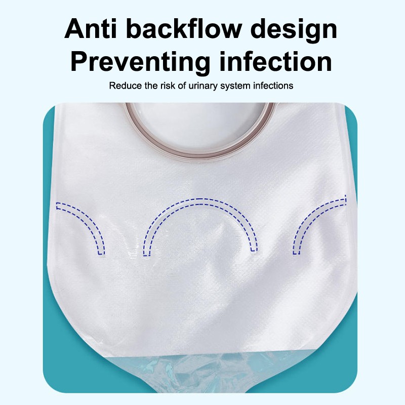 Two Piece Non Woven Ostomy Bag With Hook And Urination Valve Disposable