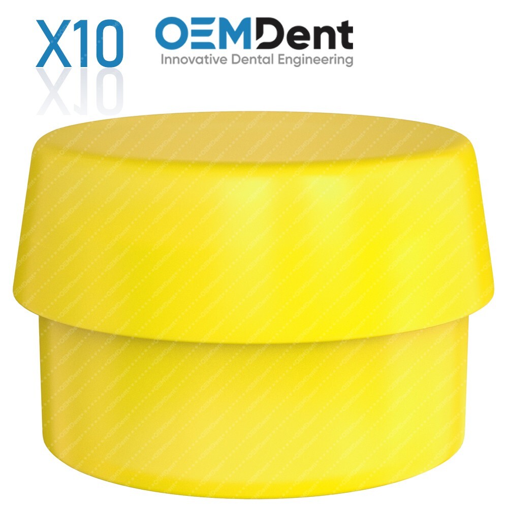 X10 Dental Extra Soft Silicone Cap For Ball Attachment Head Size Ø2.5mm