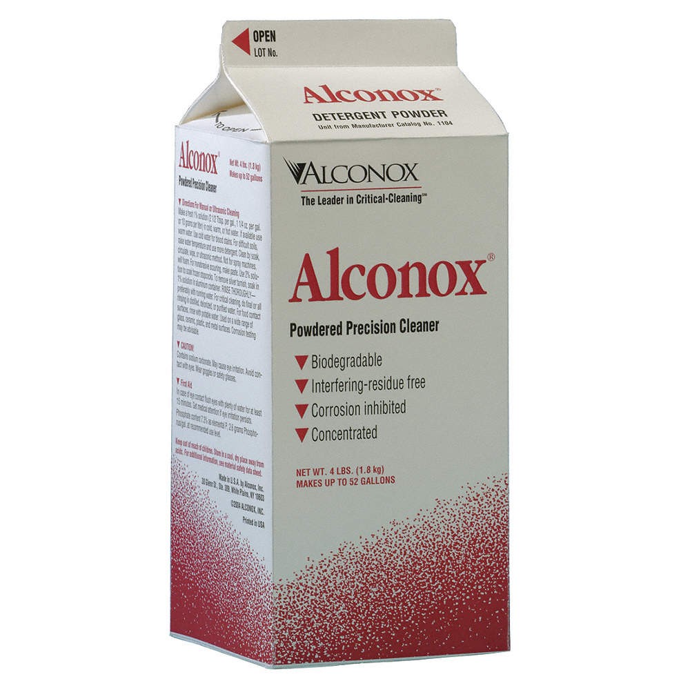 ALCONOX 1104 Detergent,4 lb,9.5 pH Max,PK9 42W979