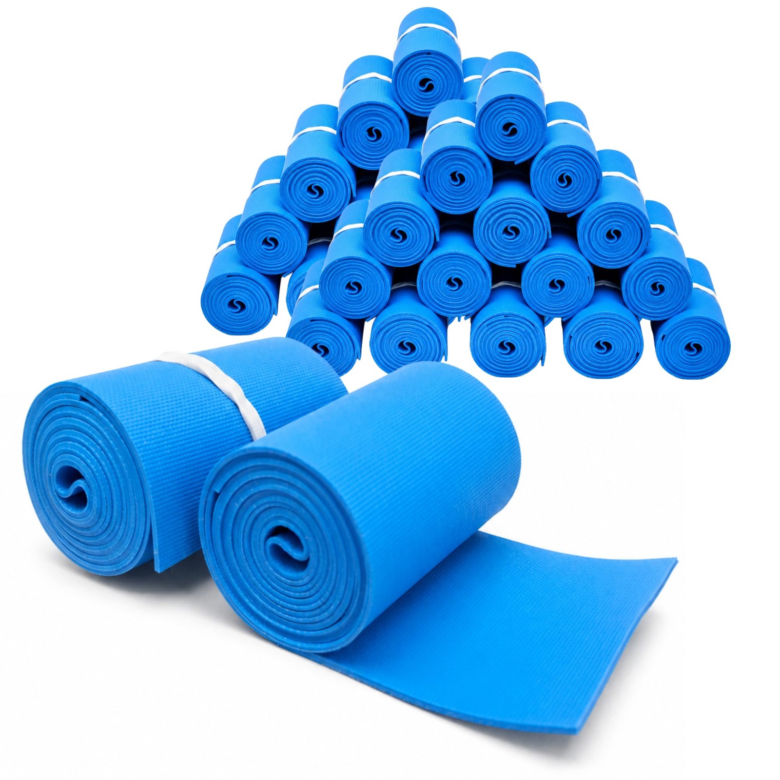 Vakly Disposable Tourniquet 1″ x 18″ [Pack of 25] Blue – Rolled & Banded…