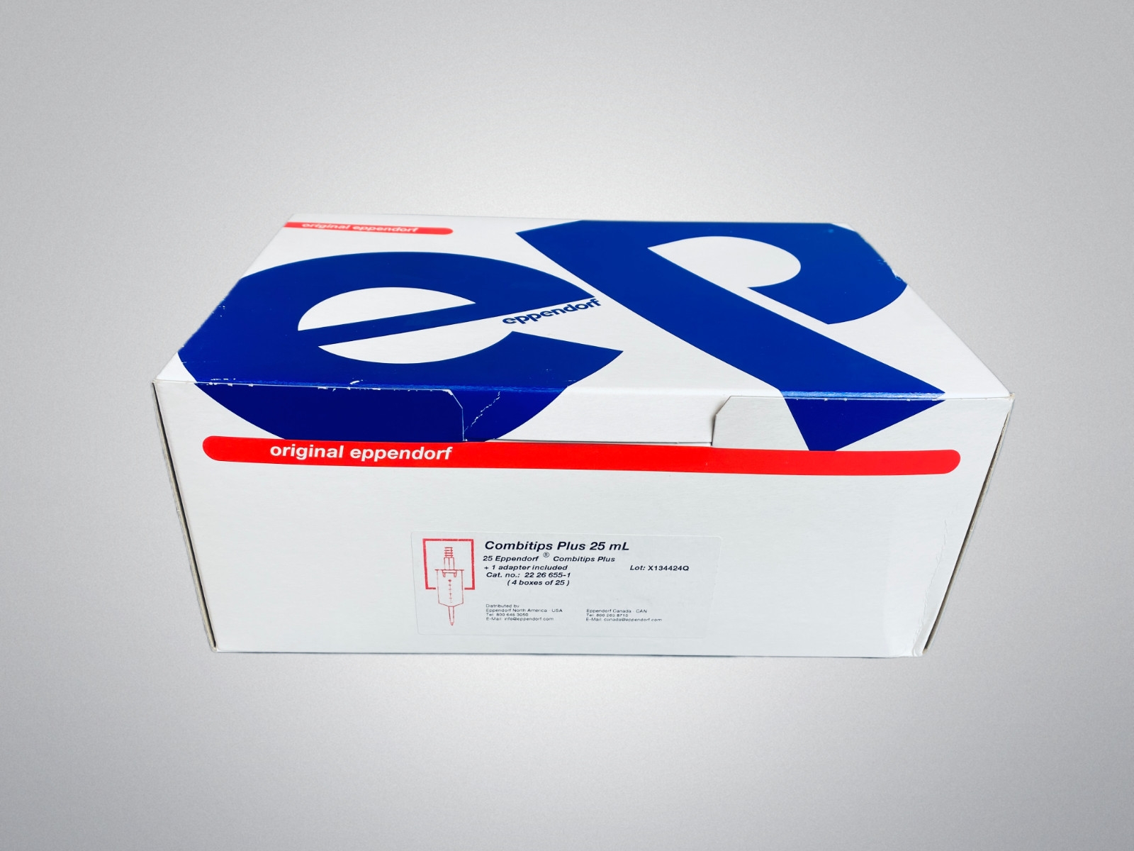 Eppendorf Combitips Plus 25 ml with Adapter Total of 100 Tips