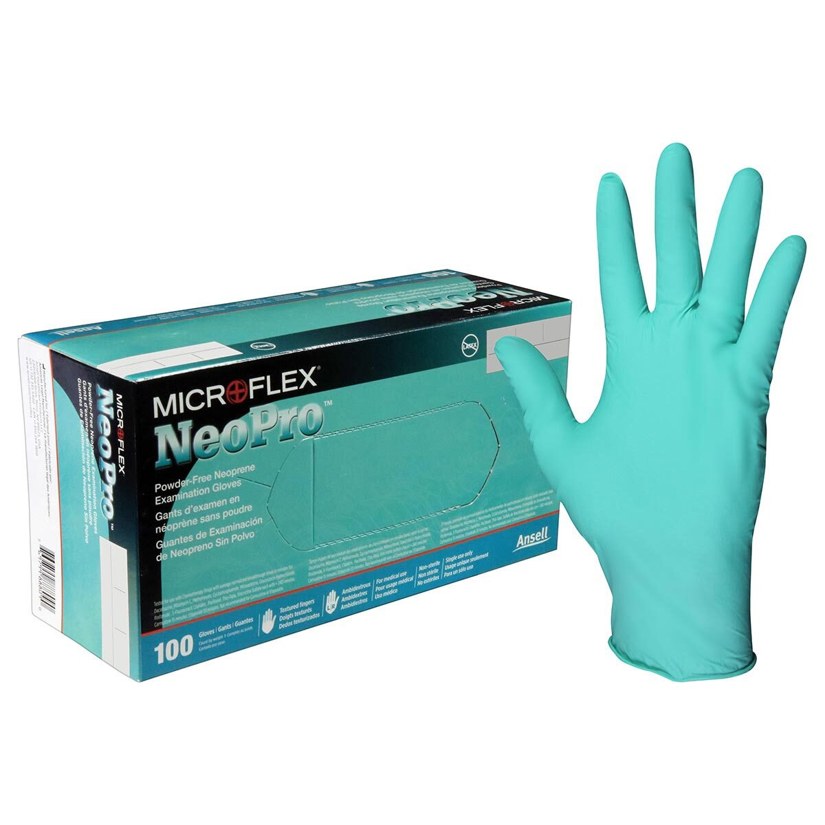 Microflex NPG-888S Powder Free Chloroprene Gloves, Exam – Small