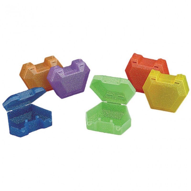 Plasdent Glitter Retainer Box – Assorted Colors, 3-1/4″W x 2-1/2″L x 1-1/2″H