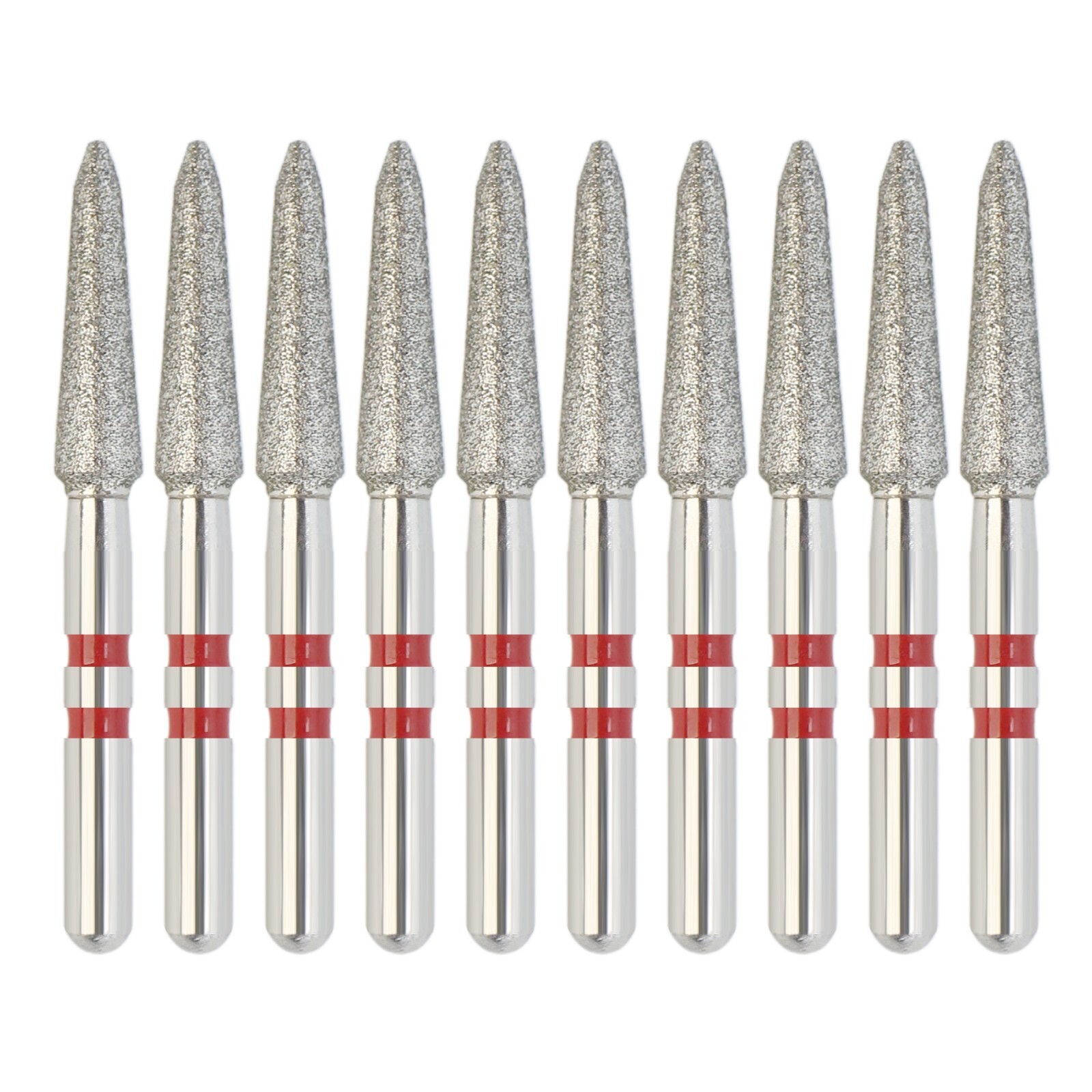Zirconia Diamonds Friction Grip Burs Egg Football Ball Round End Taper Cylinder