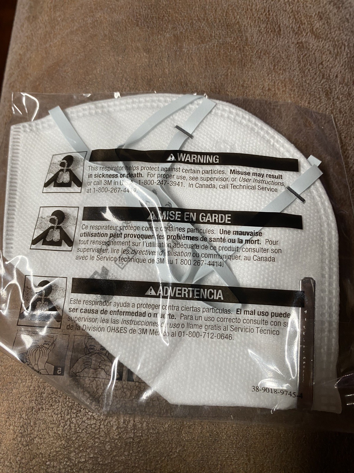 Individual pack 3M 9010 Respirator N95 Mask Buy More and save on Shipping!