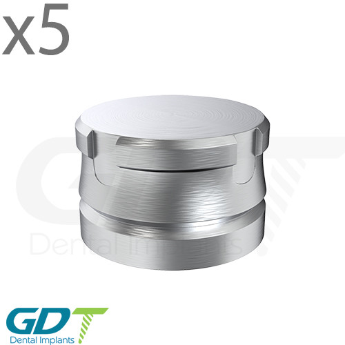 5 Metal Cap For Standard Ball Attachment Dental Fixture Prosthetic