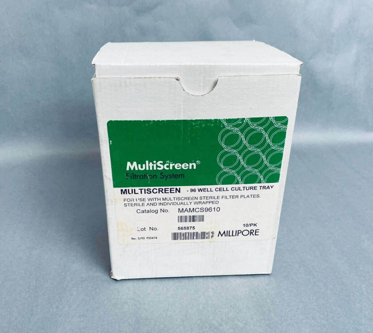 Millipore Microplate 96 Well Individually Sealed Sterile PS Total of 8 Plates