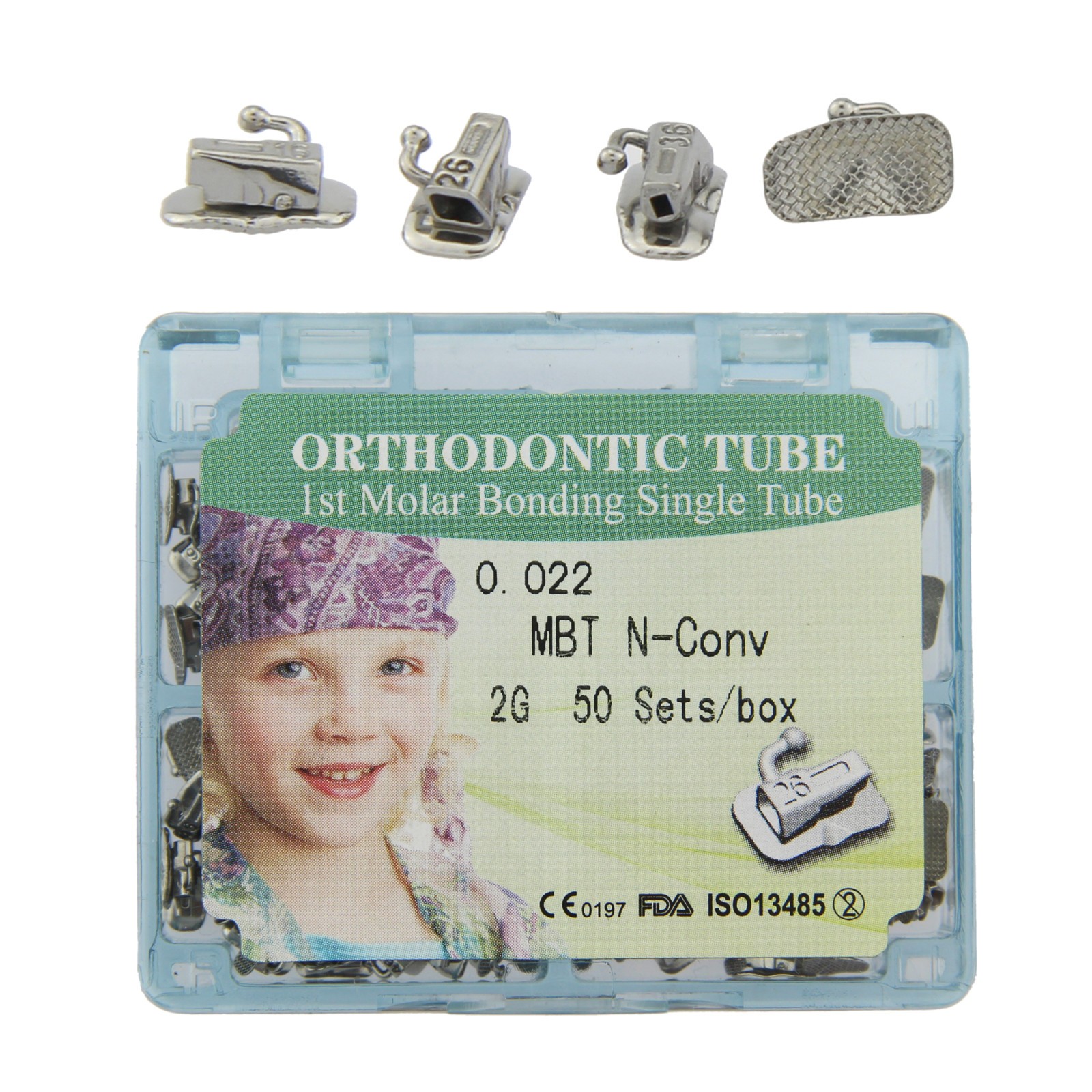 200pcs Orthodontic Buccal Tubes tubos de ortodoncia Roth 1st 2nd Molar Brackets