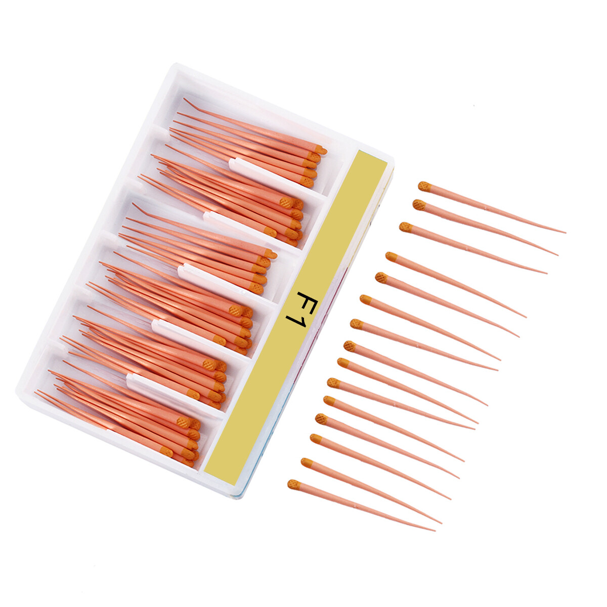 60Pcs/pk AZDENT Dental Gutta Percha Points Eododontics Obturating Points F1F2F3