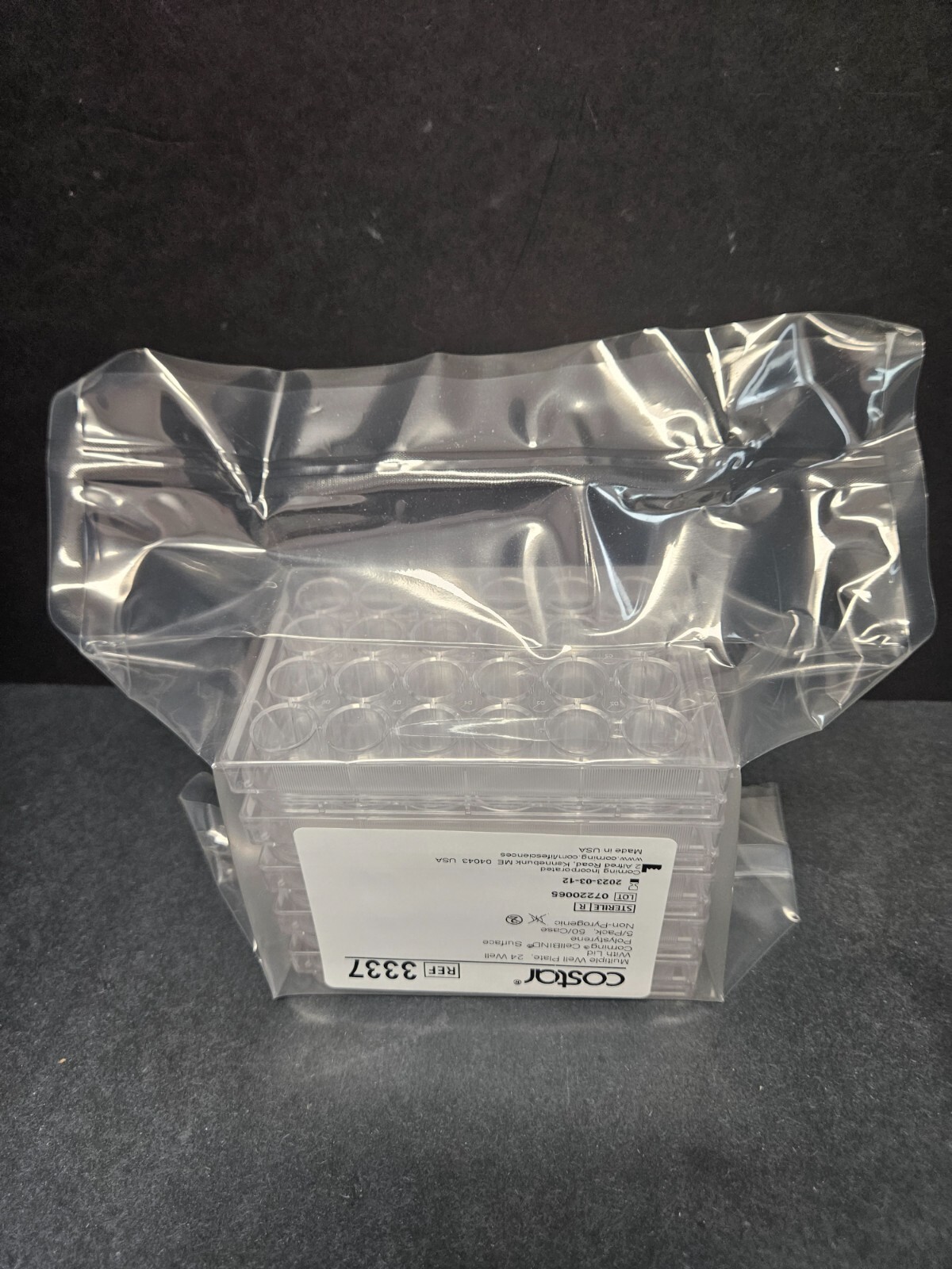 Corning Microplate with Lid CellBIND 24 Well 1.9 cm2 Growth Area 50 Plates