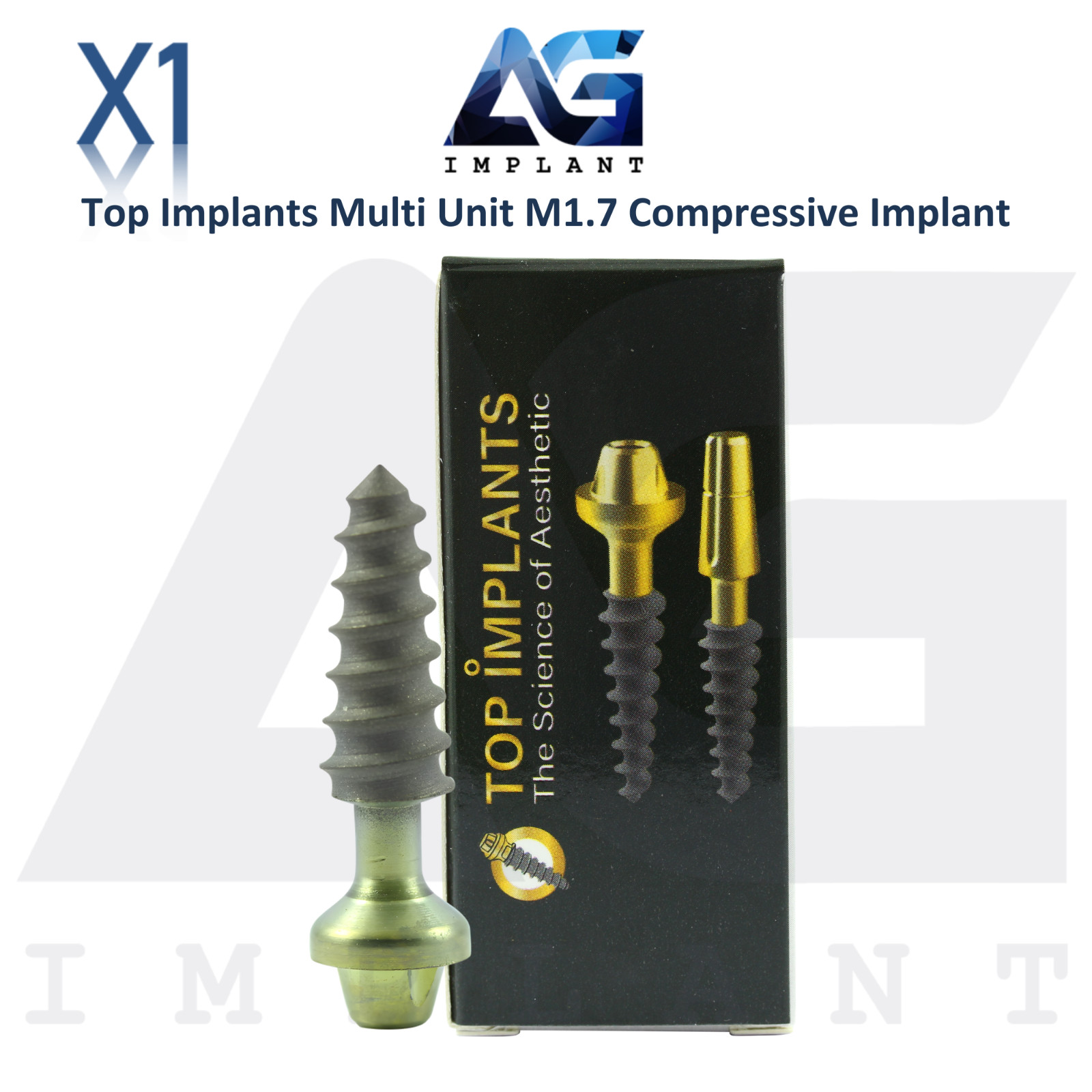 Titanium Compressive Monoblock Multi Unit M1.7 Dental Fixtures SLA Surface
