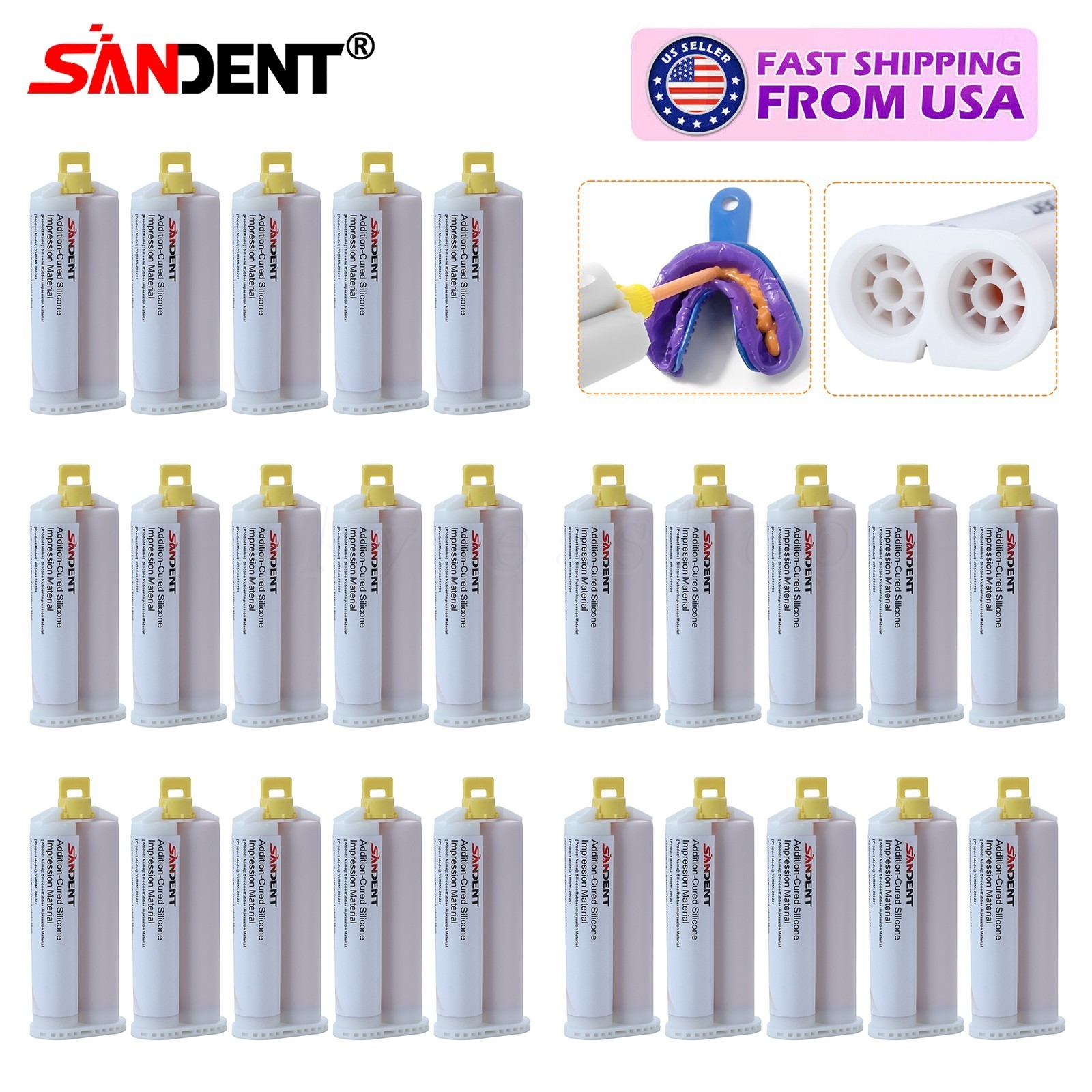 Dental Impression Material silicone Putty Normal Set Light Body, 1-50/Bx