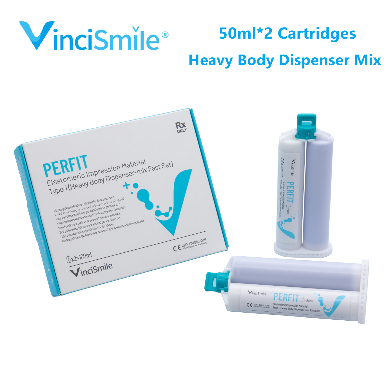 Dental VPS PVS Crown & Bridge Impression Material Heavy Body Auto Dispenser